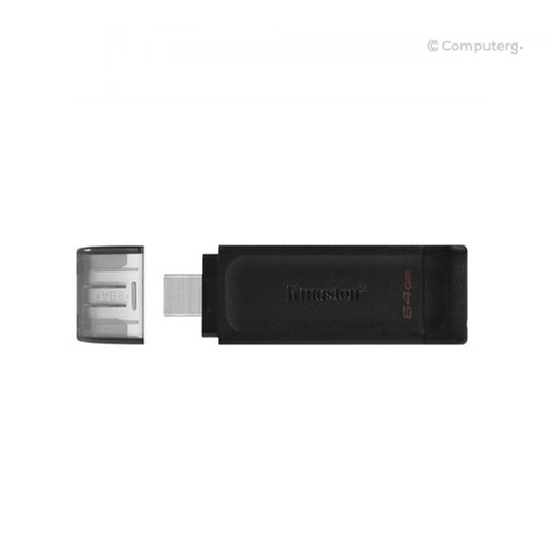Kingston USB-Stick DataTraveler 70 - USB 3.2 Gen 1 (3.1 Gen 1) - 64 GB - Black