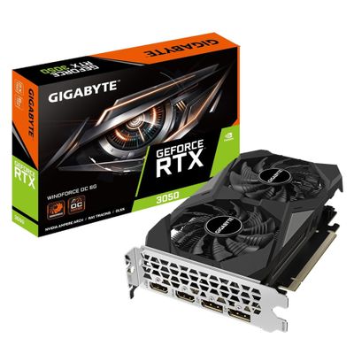GIGABYTE Grafikkarte GeForce RTX 3050 WINDFORCE OC V2 6G - 6 GB GDDR6 OC - GV-N3050WF2OCV2-6GD